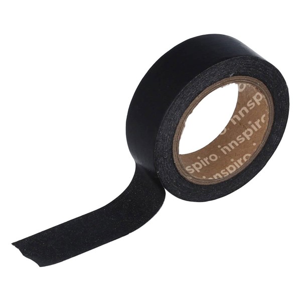 INNSPIRO Masking Tape Washi Black 15 mm x 10 m