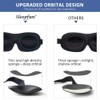 AMAZKER Máscara para Dormir Invisible Alar Deep Orbit 3D, Ultraligera