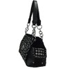Zzfab Star Flower Concealed Carry Purse Rhinestone Western Handbag Black