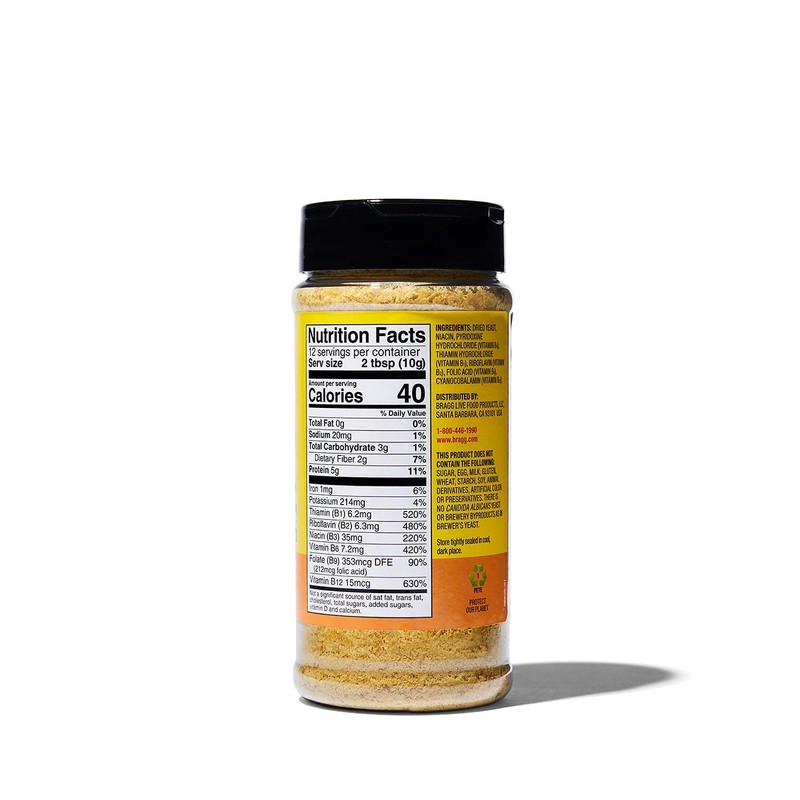 Bragg Nutritional Yeast Seasoning – Vegan, Gluten Free Cheese Flakes