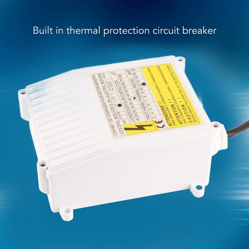 Pump Control Box, Integrated Heat Protection Circuit Breaker for Deep