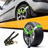 Bolvixor 4 Pack Car Tie Down Straps for Trailers 2"