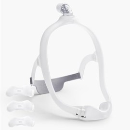OWILIWO Nasal Nose Mask for Dreamwear, Upgrade Nasal Frame Assembly Includes Headgear, Frame, 3 Size Nasal Pillow and Absorbent Cloth