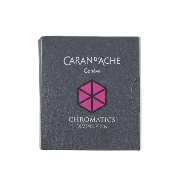 Caran d'Ache CD8021.08 Ink Cartridges - Divine Pink (Pack of 6)