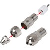 Pencilupnose 2 Pack 1x Male 1x Female Coaxial Co-Axial TV