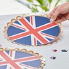 Ginger Ray Union Jack Coronation Party Paper Plates - 8