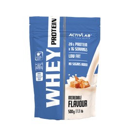 Activlab Whey Protein 500 g Salty Caramel - 65% Whey Protein - 17% Carbohydrates - 16 Servings - BCAA | Sugar Free, Fat Free | For Muscle Growth, Muscle Maintenance & Healthy Bones