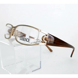 essence New Essence Cassandra Gold Eyeglasses Frames 52-18-135 Pale Gold & Brown
