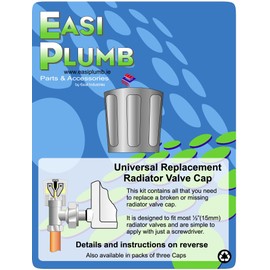 EPRRH1C : Universal Replacement Rad Valve Cap - Single Rad, Chrome Plated