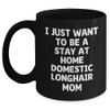 Domestic Longhair Cat Mom's Daily Grind Christmas Unique Gift from