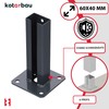 Kotarbau® Post Anchor 60 x 40 mm Post Shoe Fence