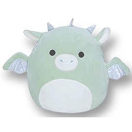 Squishmallows 7" Drew Dragon Plush - Green with White Belly - Fantasy Squad Stuffed Animal Toy