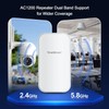 2025 Outdoor WiFi Extender Signal Booster,1200Mbps Dual-Band WiFi Internet Booster,