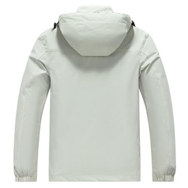 Aagetenar Men's Waterproof Rain Jacket Lightweight Mountain Sports Outdoor Trench Softshell Windproof Jacket for Hiking