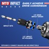 MTO 1/2 3/8 1/4-Inch Square Drive to 1/4-Inch Hex Socket
