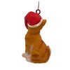 Cat Figurine Christmas Ornaments (Orange Tabby)