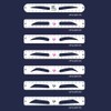 Guide to 7 types of eyebrow shape design eyebrow rulers for women and men - NO.1 / 눈썹 모양 디자인 눈썹자 7종 가이드용 여자 남자 - NO. 1