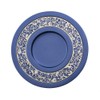(Blue Cup with Silver Lace) - Wine Goblet Anodized Aluminium