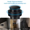Door Stoppers, 6 Pack Black Door Stops Heavy Duty Stainless