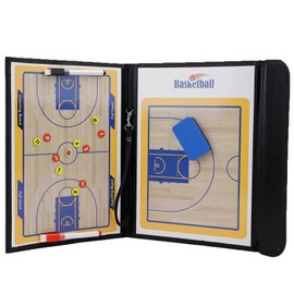 Basketball, Operations Board, Foldable, Magnet, Includes Red and Black Pen, Coaching Board, Strategy Guidance, Tactical Board, Tactical Board, Full Court, Half Court, Meetings, Convenient to Carry