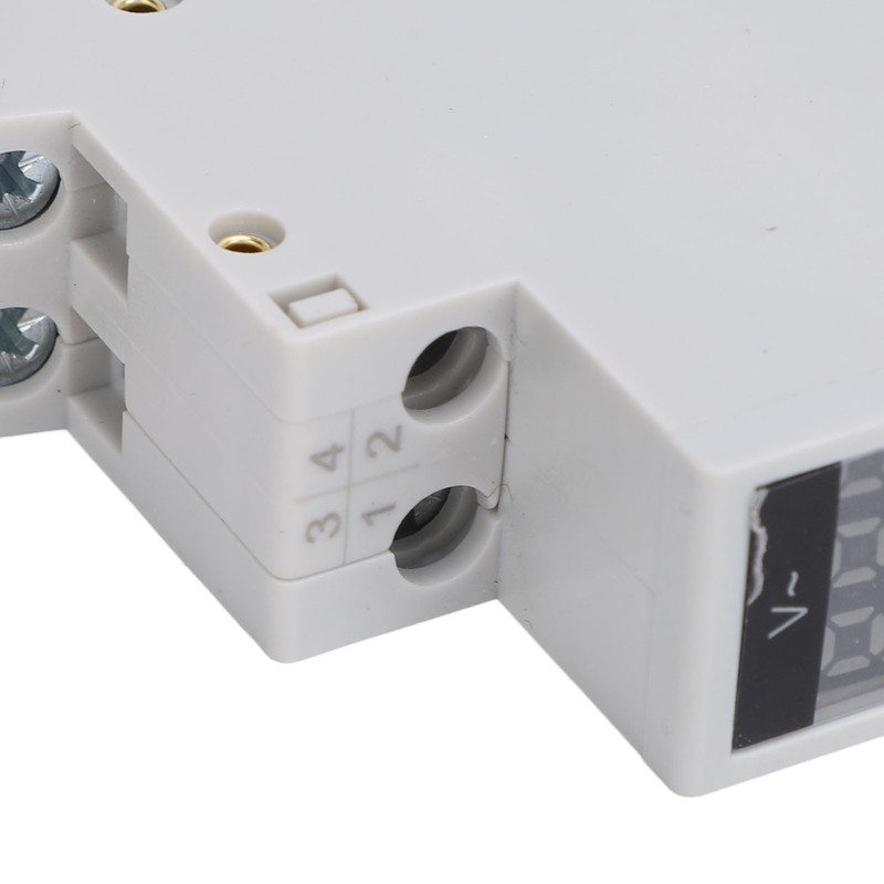 Digital Display Energy Meter Din Rail Mounted Volts Amps Hertz