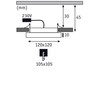 Paulmann Areo 929.40 LED recessed panel IP44 square 120 mm