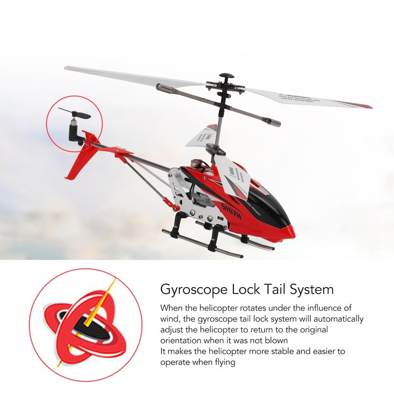 RC Helicopter Toy 3 Channel Gyroscope Stabilizer Remote Control Helicopter