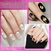150 Pcs Cross Star Gold Nail Charms, Butterfly Bows Alloy