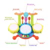 POKONBOY Kids Drum Set Toddler Toys with Adjustable Microphone, Musical