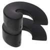 Tofficu 2pcs Silent Door Stopper Wedge Anti-Skid Half-Circle Design Plastic