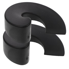 Tofficu 2pcs Silent Door Stopper Wedge Anti-Skid Half-Circle Design Plastic Door Stop Protector for Safe Living Environment