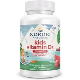 Nordic Naturals Vitamin D3 Gummies Kids, 400 IU Wild Watermelon Splash - 120 gummies