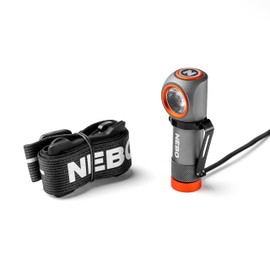 NEBO Einstein Powerful 600 Lumen Headlamp and Worklight with Rechargeable Batteries, Compact Low-Profile Headlamp