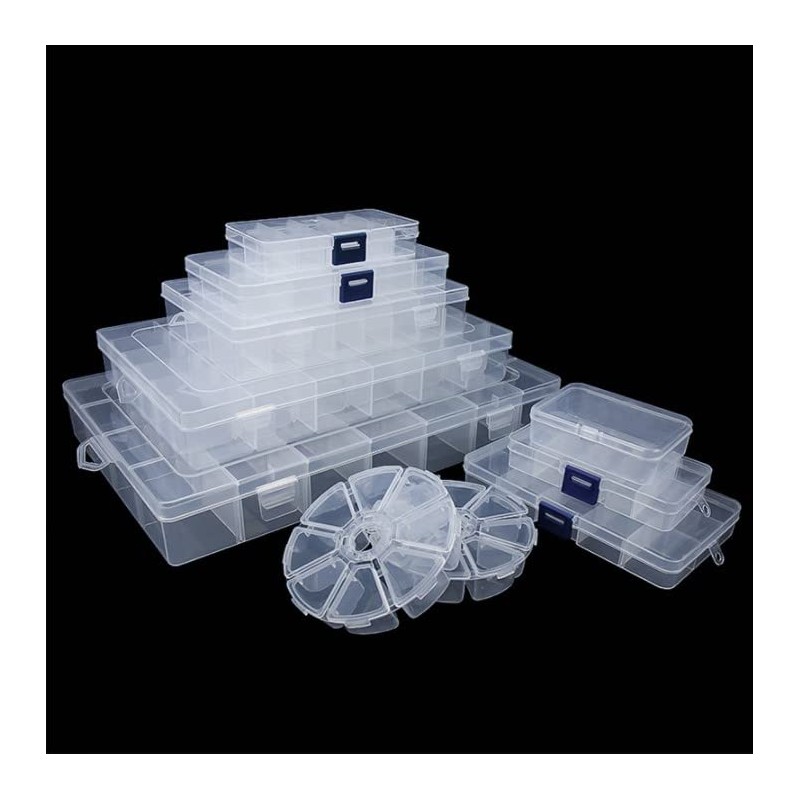 MroMax Component Storage Box - PP Fixed 24 Grids Electronic