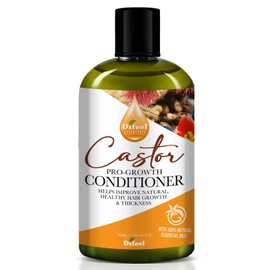 Difeel Essentials Pro-Growth Castor Conditioner 12 oz. - Conditioner with Castor Oil, Made with 100% Natural Essential Oil