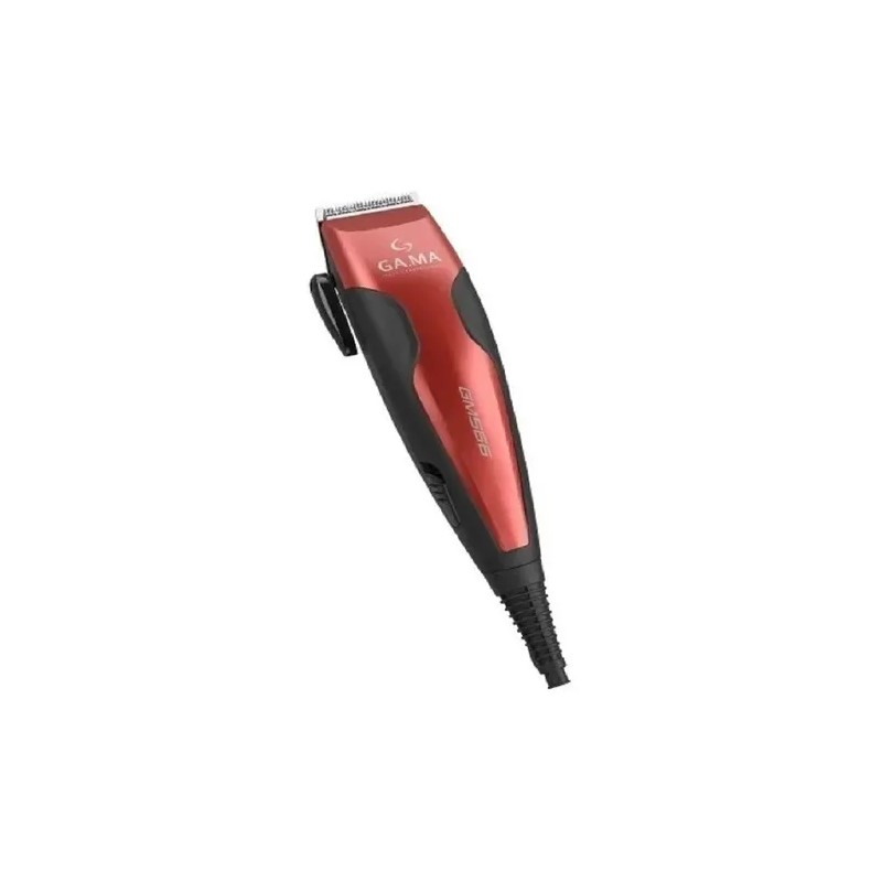 Cortadora De Pelo Gm566 Clipper Magnetico 13 Piezas Rojo