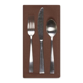 DII Solid Napkin Set Collection, 20x20, Bark Brown, 6 Piece