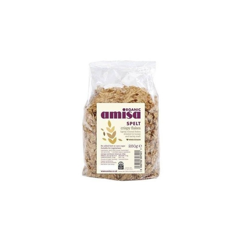 (6 Pack) - Amisa - Organic Crispy Spelt Flakes |