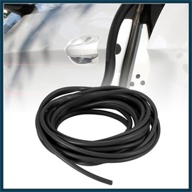 TUCKBOLD 16ft 5 Meter Rubber Car Door Protector Strip Sticker Guard Black Automotive Parts