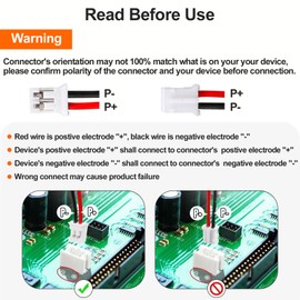 YELUFT 1pcs 3.7V 8000mAh Lithium Polymer Rechargeable Battery with Integrated Protective Board and PH2.0 Plug Compatible with WisBlock Meshtastic, Raspberry Pi UPS (Reversed Polarity)