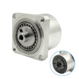 PGFUN Harmonic Gear Drive Reducer Small Strain Wave Gearbox Gearbox 80:1 Rotary Reduction Actuator, Fits Nema 17 Stepper Motor (Flange Output)