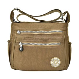 LassZone Women's Multi-Pocket Casual Crossbody Bags Waterproof Shoulder Handbag Nylon Messenger Bags Ladies Tote Travel Purse for Shopping Hiking Everyday Use