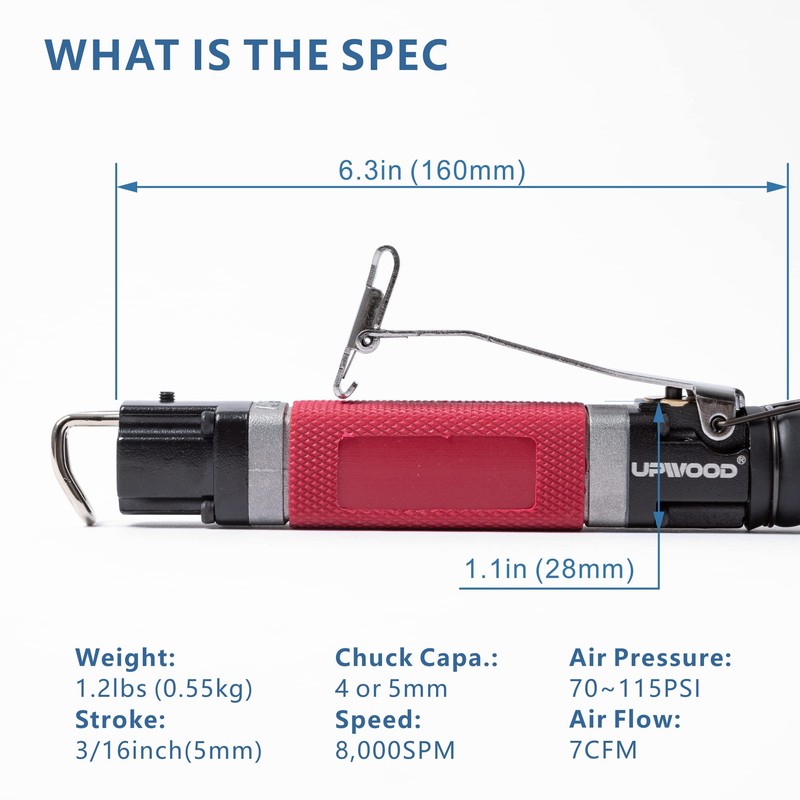 Air Reciprocating File Body Saw, Multi-function Low Vibration 8000spm Pneumatic