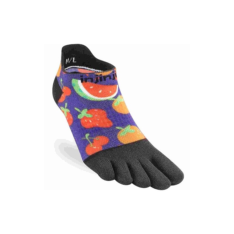 Injinji Women's Spectrum Run Lightweight No-show Sweet Socks, multicoloured