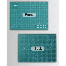 A1 A2A3 A4 A5 Cutting Mat Non-Slip Self Healing Sewing Quilting Cutting Board Double Sided Grid Crafts Modelling Paper-Craft Green (Green, A4), Generic