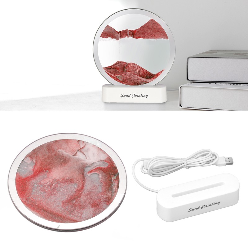 Quicksand Painting Light USB Plug in Eye Protection Art Decoration