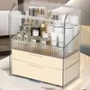 PLINJOY Makeup Storage Organizer Box Large Cosmetic Display Cases Dustproof