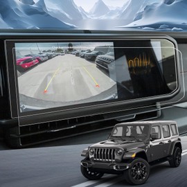 YEE PIN Screen Protector for 2024 2025 Jeep Wrangler Accessories Sport/Sport S/Willys/Rubicon/Sahara/Rubicon X/High Altitude/Rubicon 392 12.3 Inch Touch Screen Cover Guard Ultra HD Anti Scratch 2 Pack