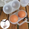 2pcs Portable For Egg Storage Container，Eggs Storage Box with D