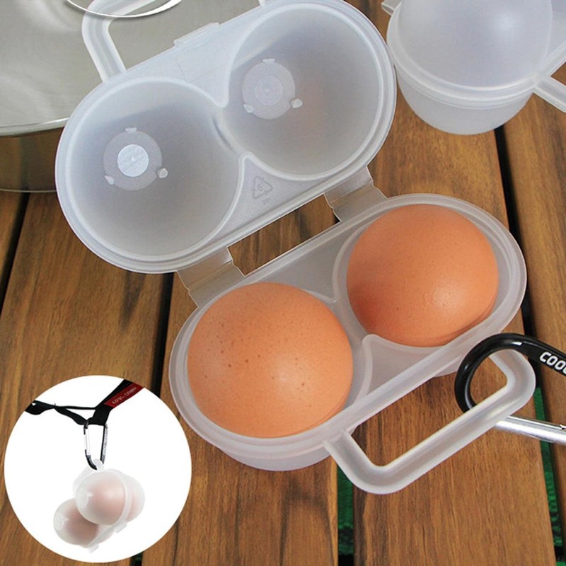2pcs Portable For Egg Storage Container，Eggs Storage Box with D